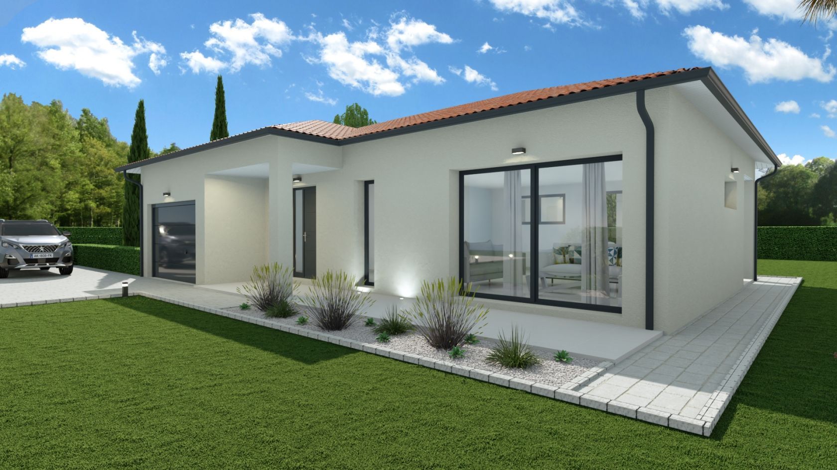 Maison 87.1 m² avec terrain à SAINT-ANDRE-DE-CORCY (01) 2