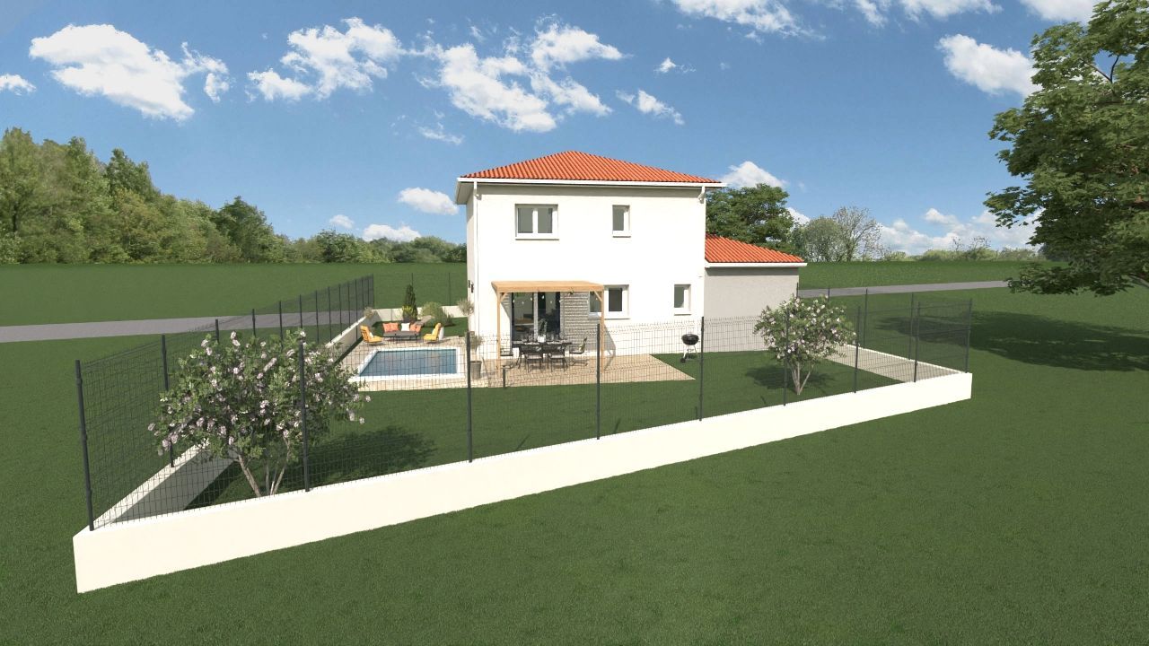 Maison  96 m² avec terrain à GENAS (69) 2