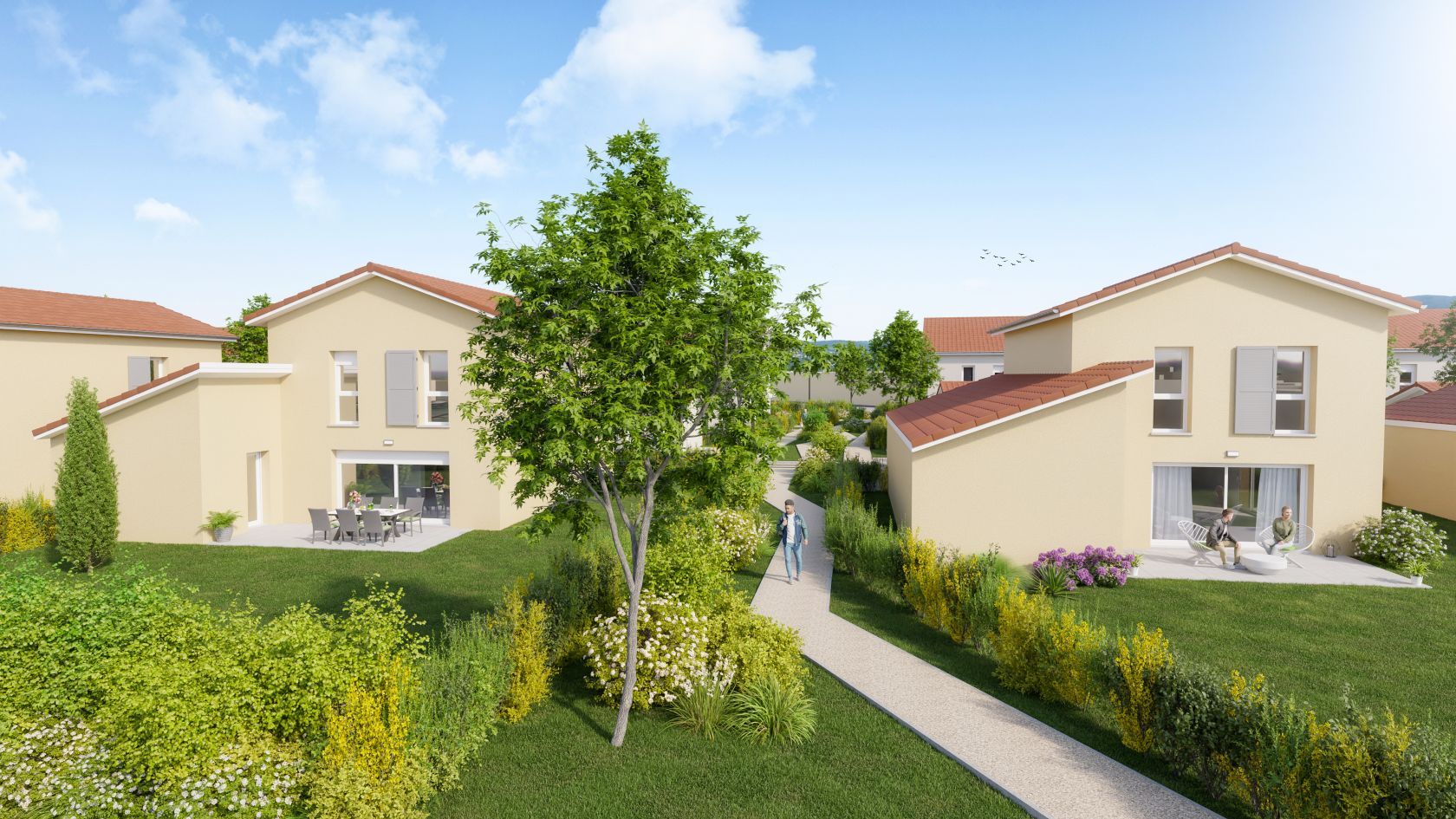 Maison  127 m² avec terrain de 514 m² à VILLEMOIRIEU (38) 2