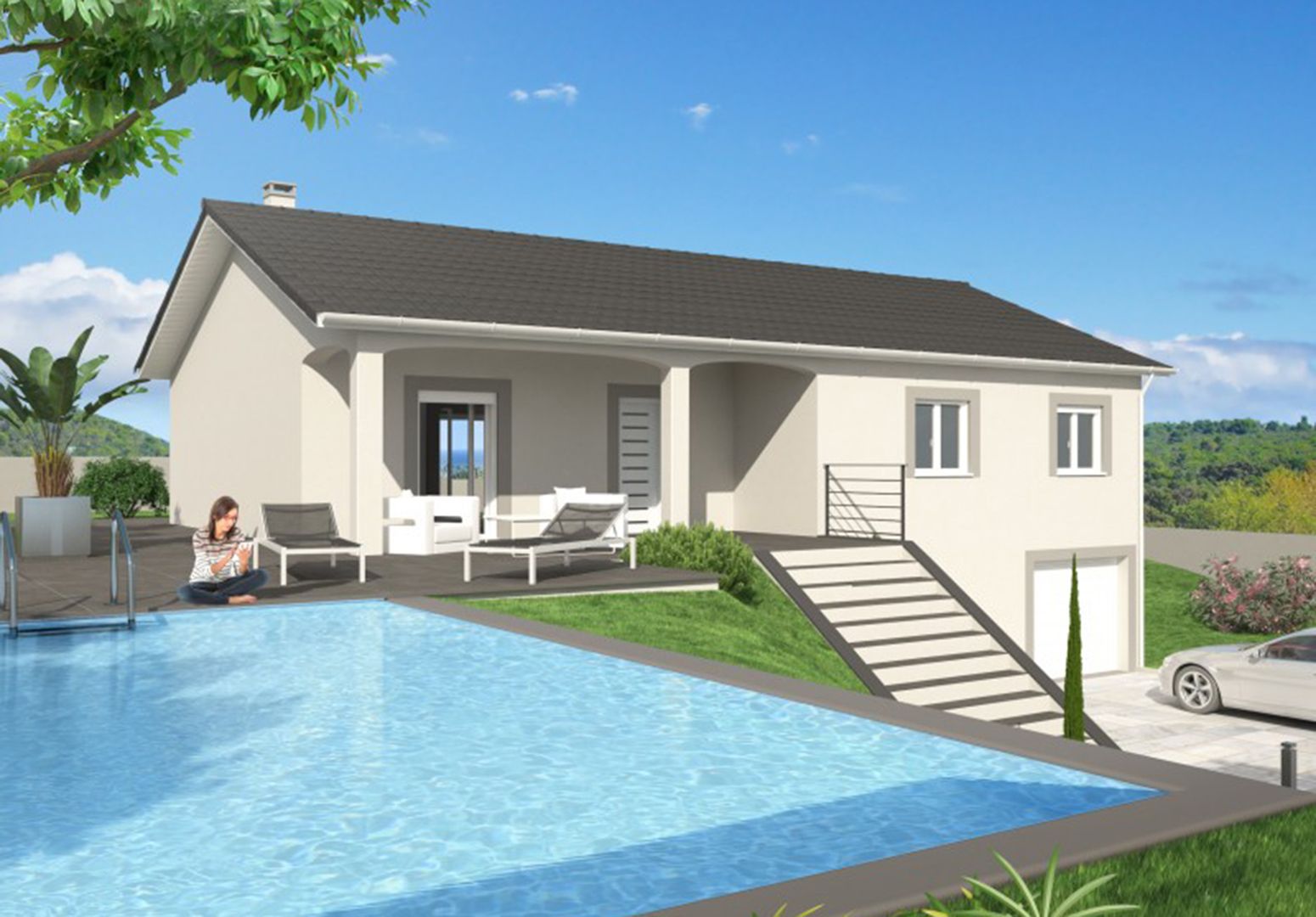 Maison 88.8 m² avec terrain à SAINT-QUENTIN-FALLAVIER (38) 1