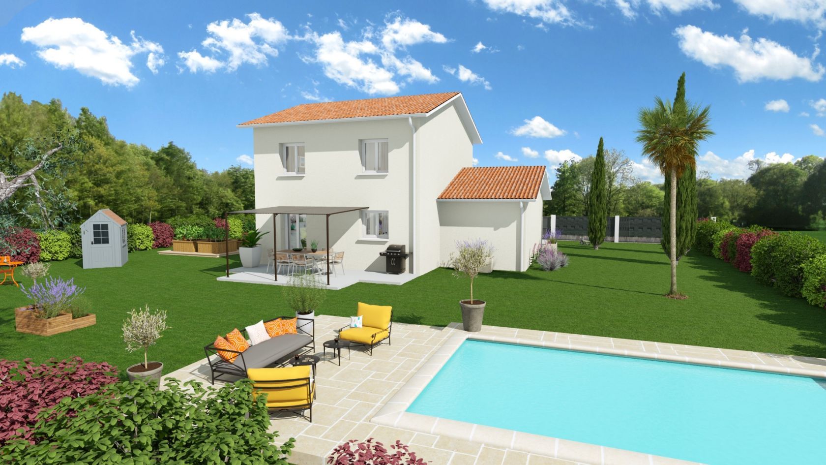 Maison 90 m² avec terrain à CHAVANOZ (38) 2