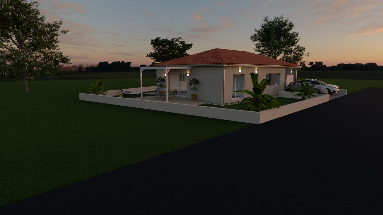 Maison 96 m² avec terrain à CHATILLON-LA-PALUD (01) 2