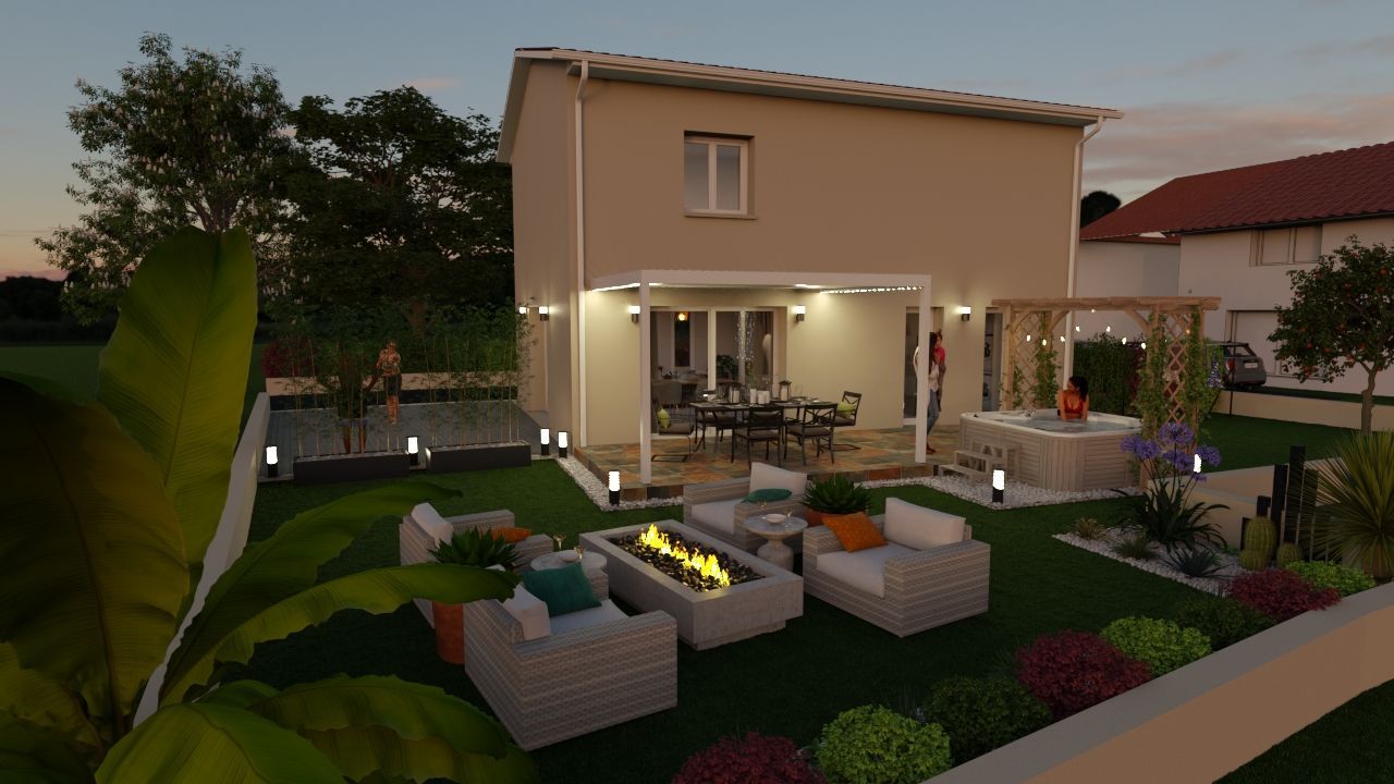 Maison 96 m² avec terrain à COLOMBIER-SAUGNIEU (69) 2
