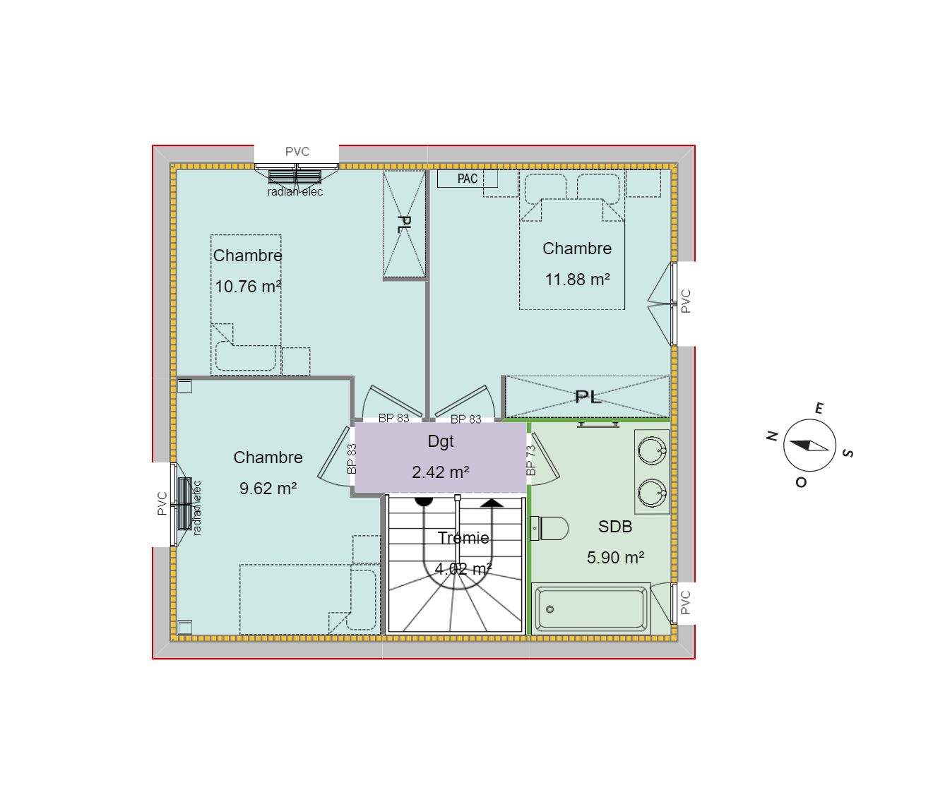 Maison 82 m² avec terrain à COLOMBIER-SAUGNIEU (69) 2