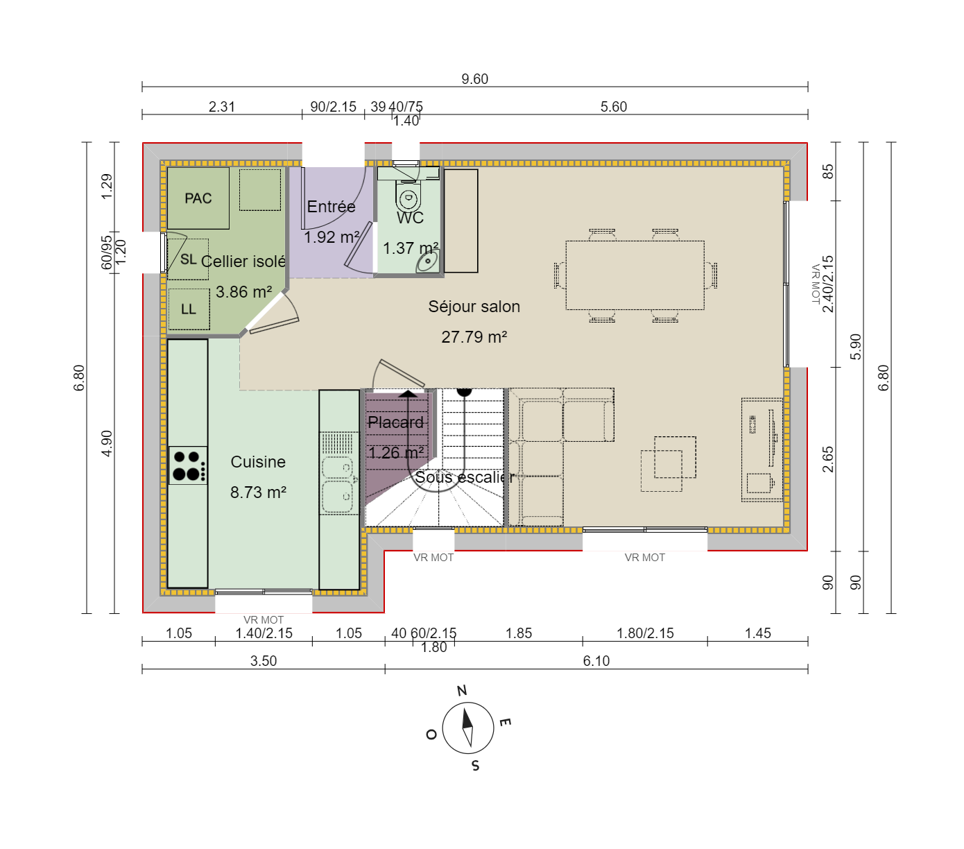 Maison 88 m² avec terrain à FRONTONAS (38) 2