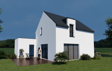 maison individuelle de 85m2 en vente à MERLEVENEZ (56700)