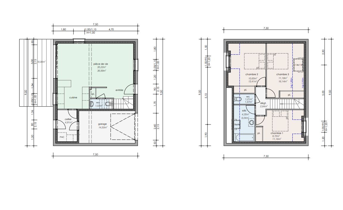 Maison neuve 83 m² à Sarzeau (56370)