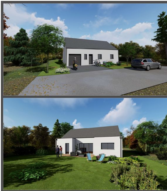 Maison neuve 86 m² à Crach (56950)