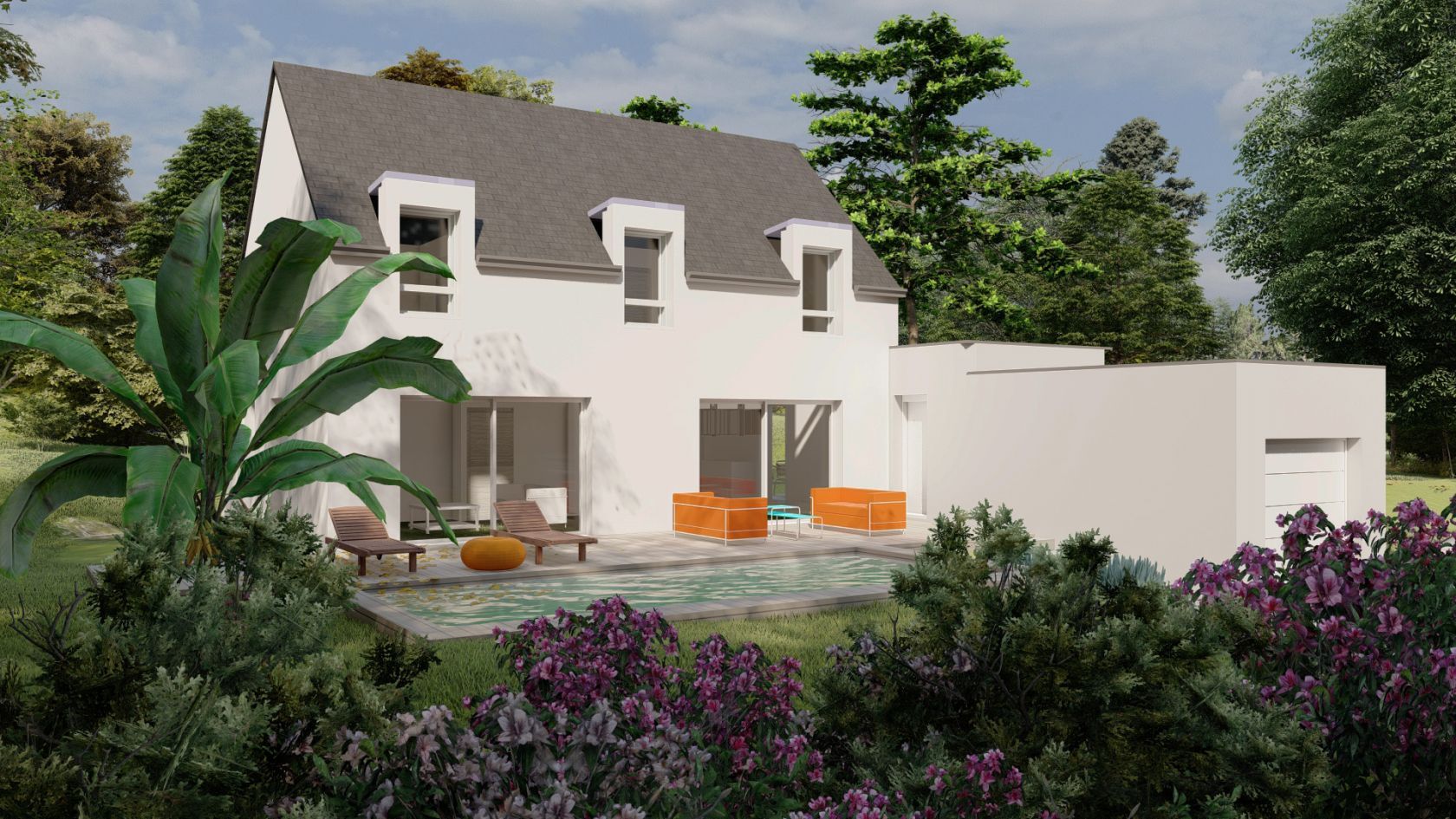 Maison neuve 126 m² à La Vraie-Croix (56250)