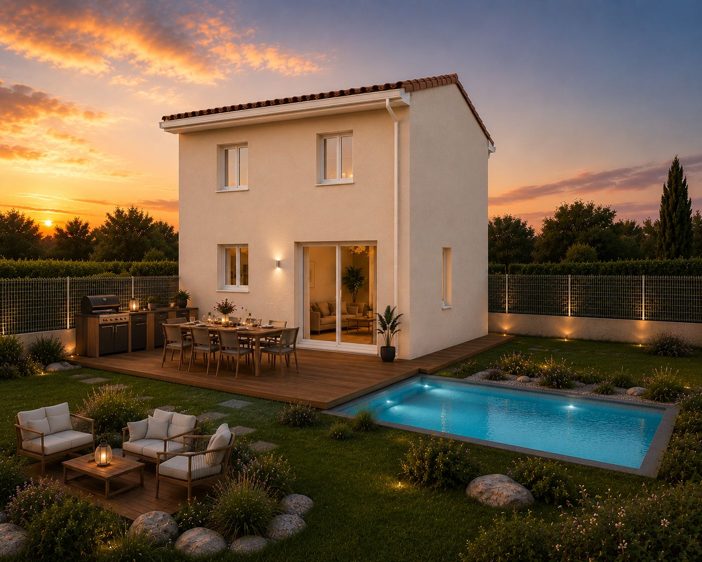 Maison neuve 83 m² à Junas (30250)