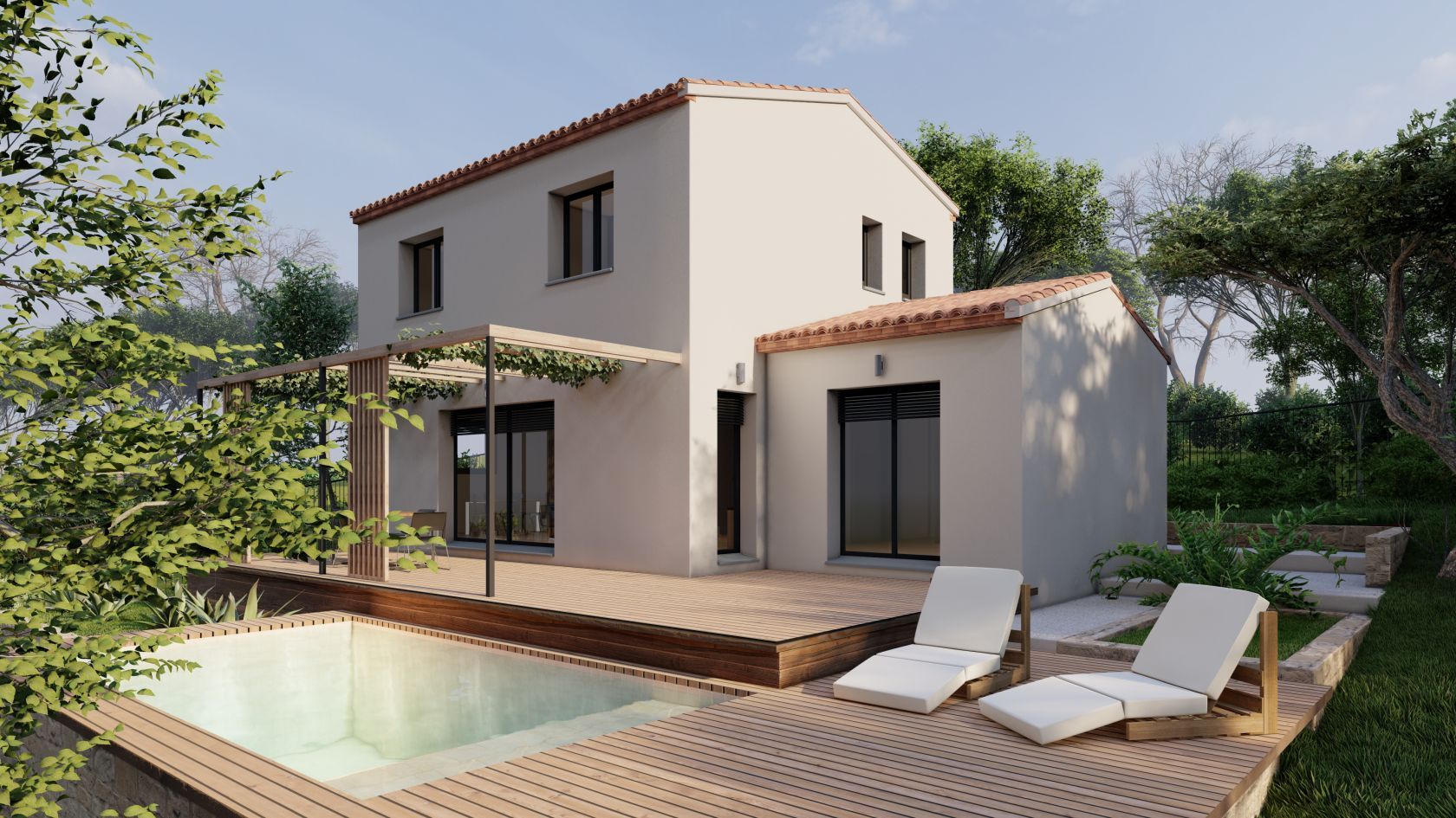 Maison neuve 85 m² à Villeneuve-lès-Béziers (34420)