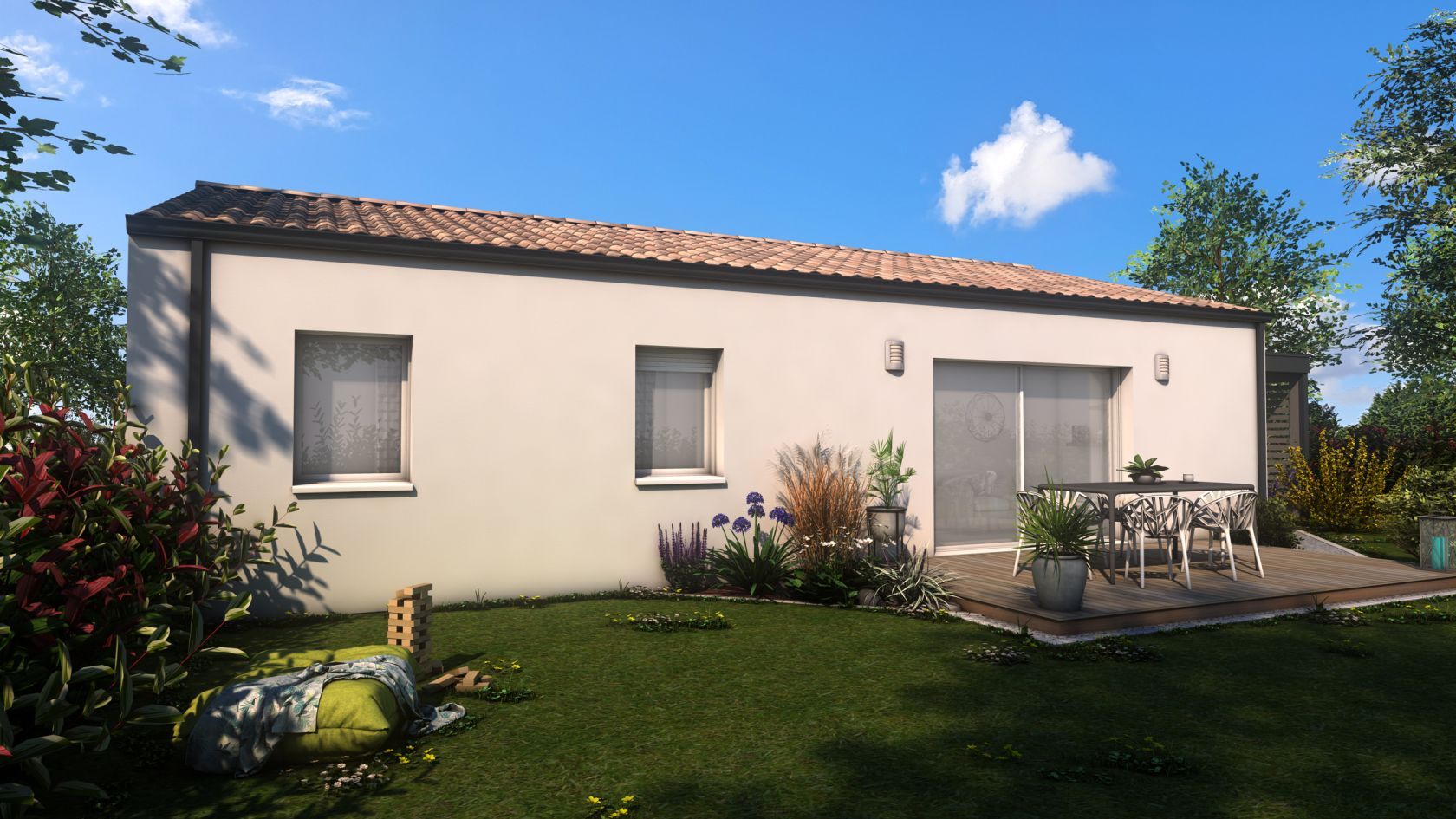 Maison neuve 80 m² à Saint-Germain-de-Lusignan (17500)