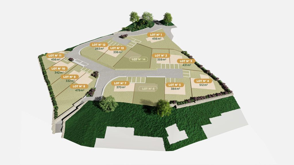 terrain constructible viabilisé de 512m2 en vente à CHATEAUGIRON (35410)