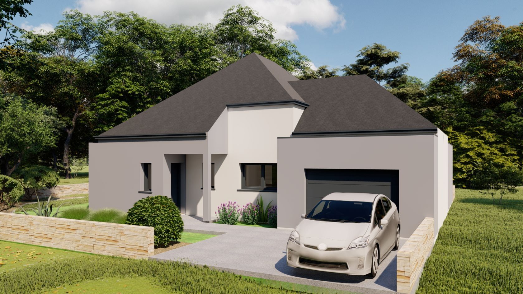 maison individuelle de 110m2 en vente à LE HEZO