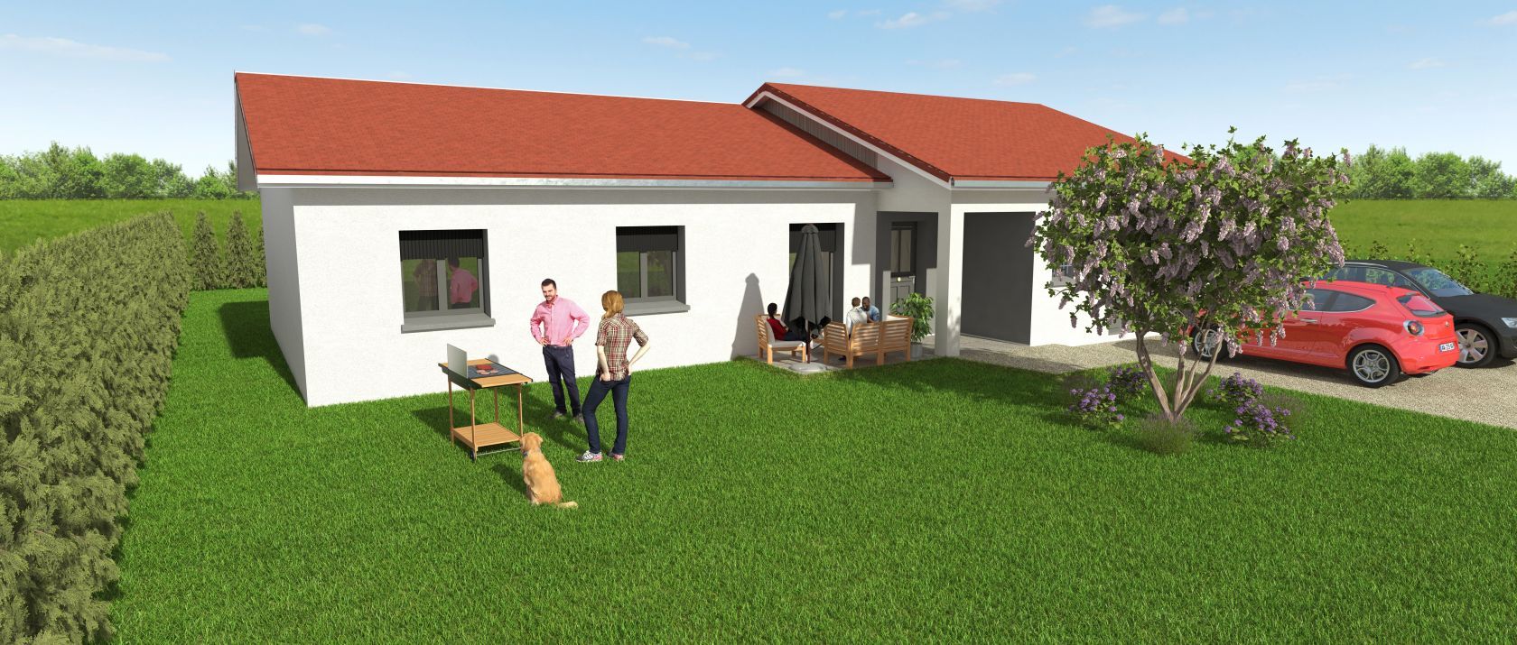 Agréable maison à construire de 88.67m2 à LOYETTES