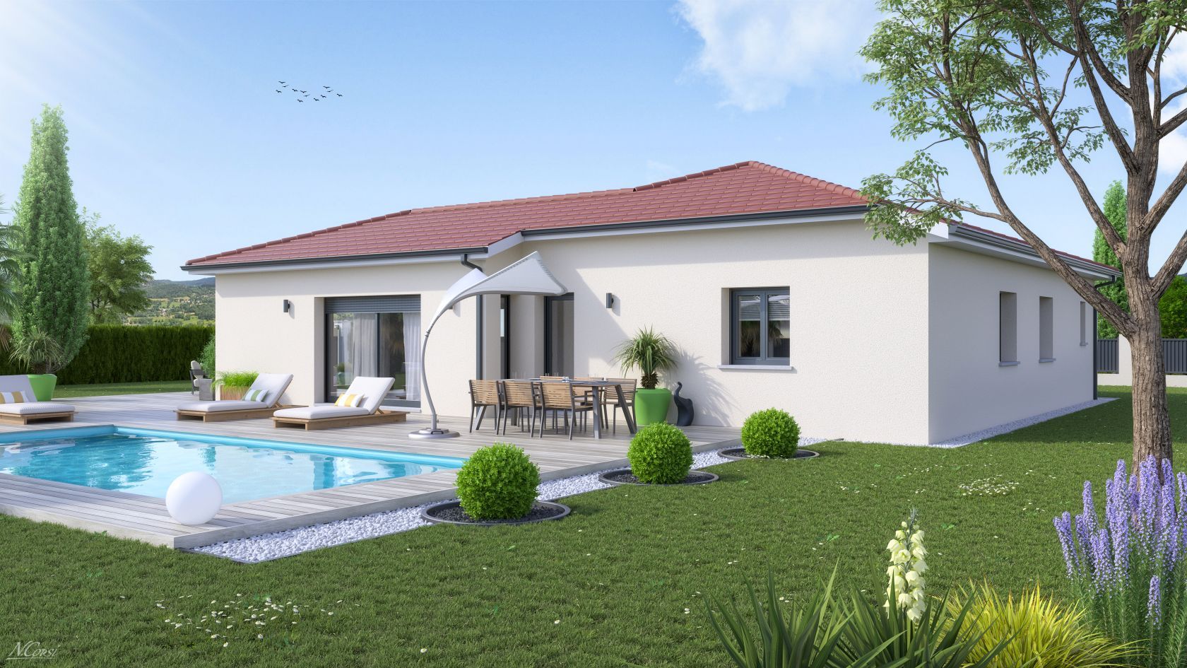 maison à construire de 92m2 à VEZERONCE-CURTIN