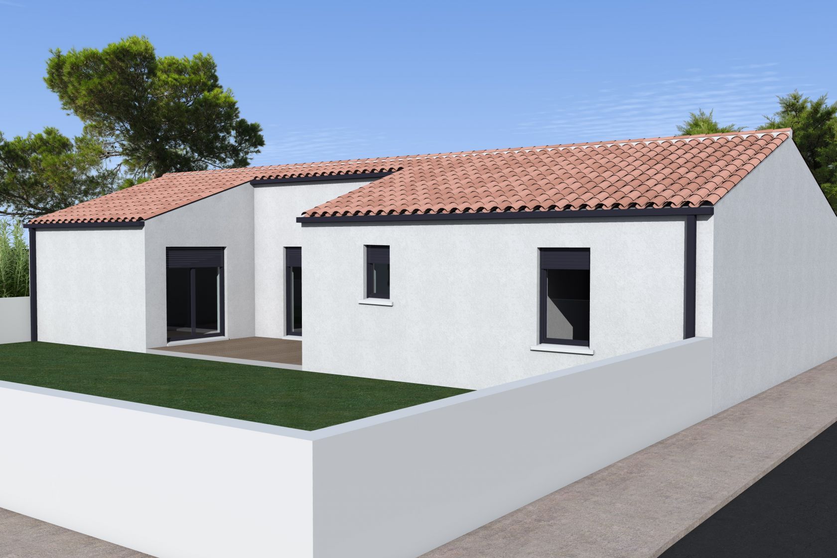 Charmante maison à construire de 102.1m2 disponible à OLONNE-SUR-MER