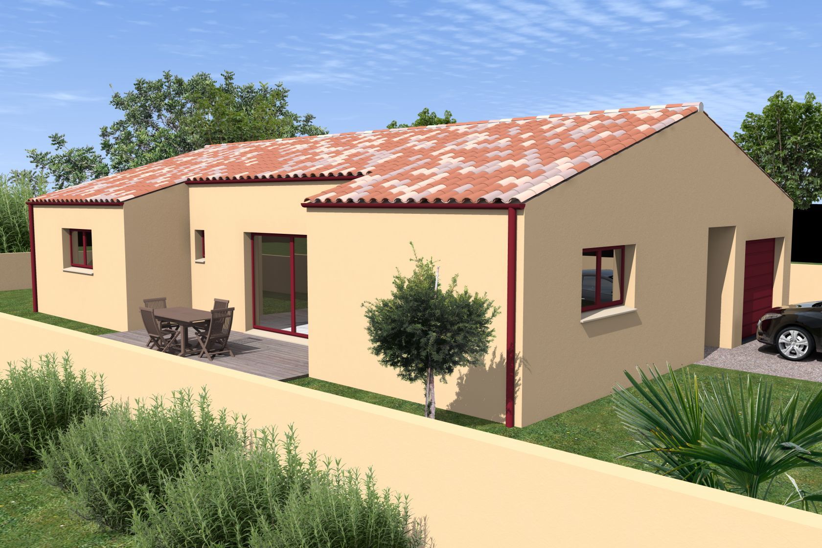 Magnifique maison à construire de 111m2 disponible à LA CHATAIGNERAIE (85120)