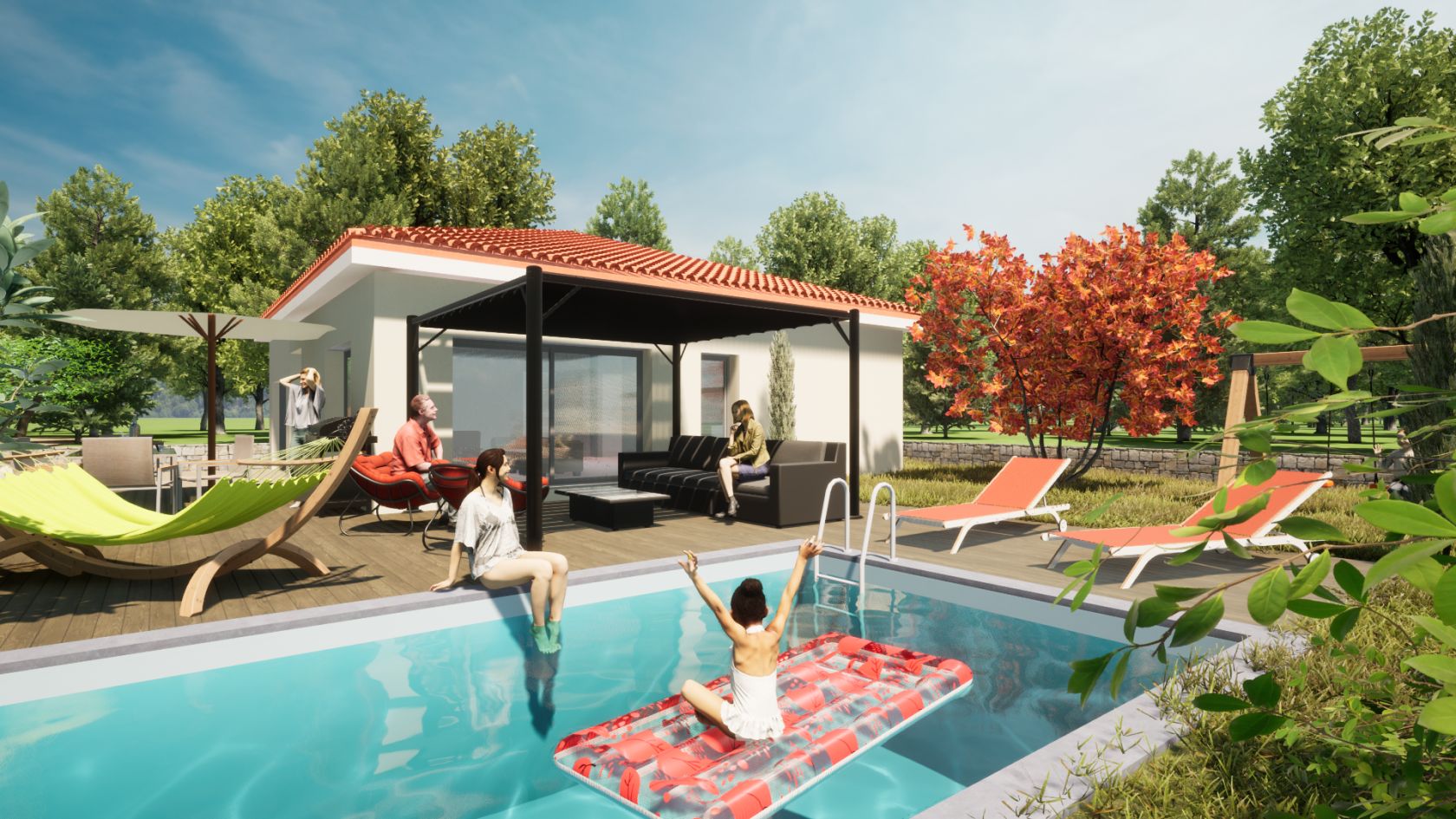 Charmante maison individuelle disponible à MARCLOPT (42210)
