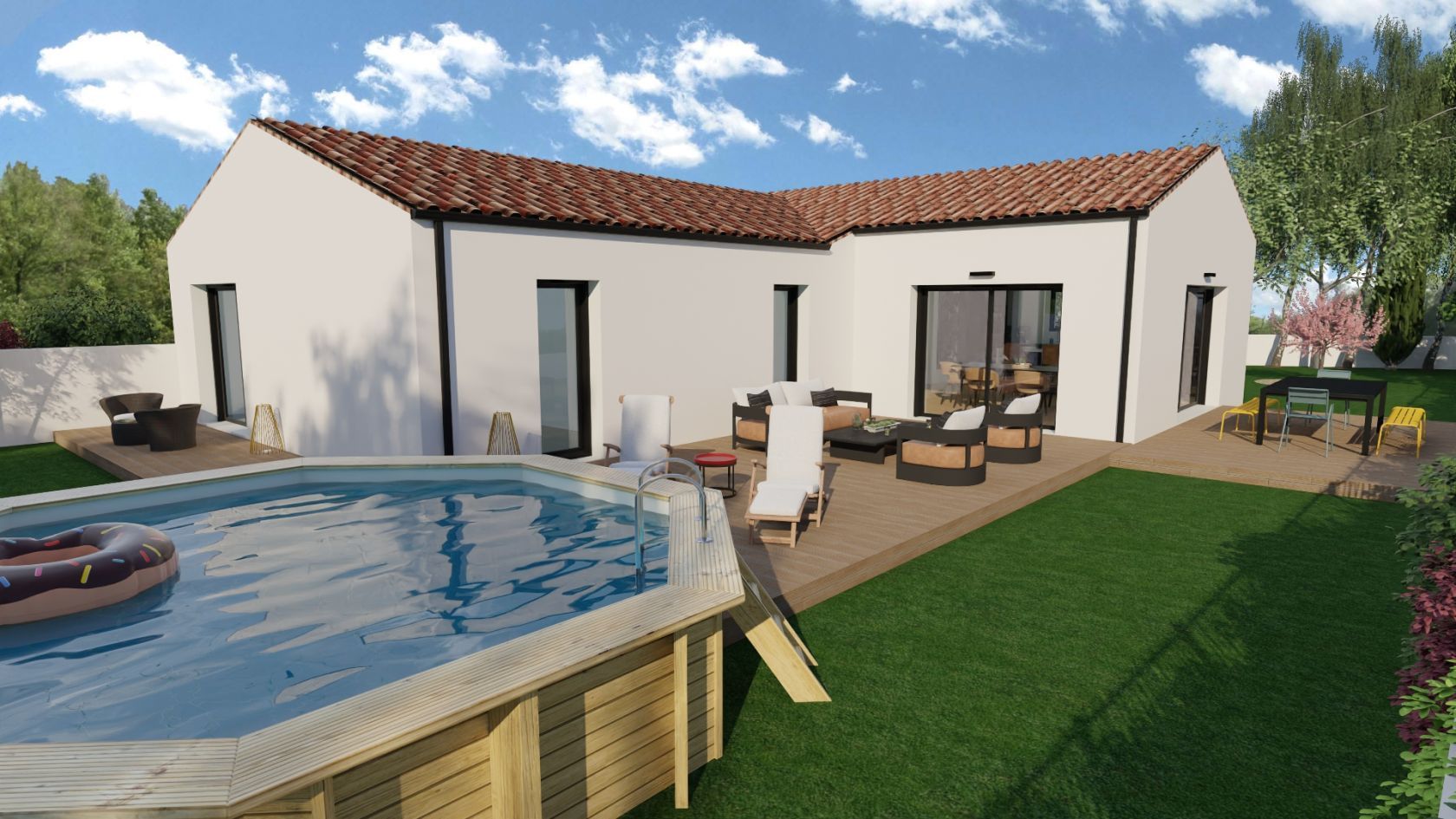 Jolie maison à construire à VUE (44640)