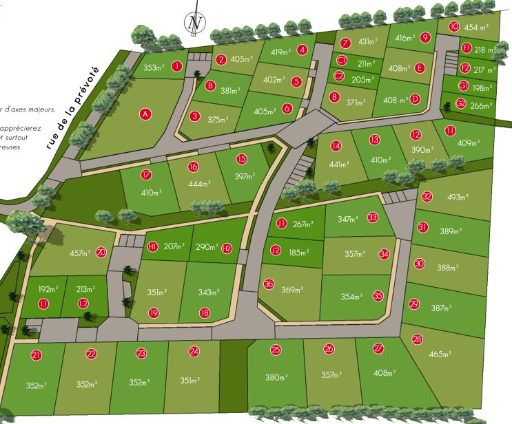 terrain constructible à PALLUAU