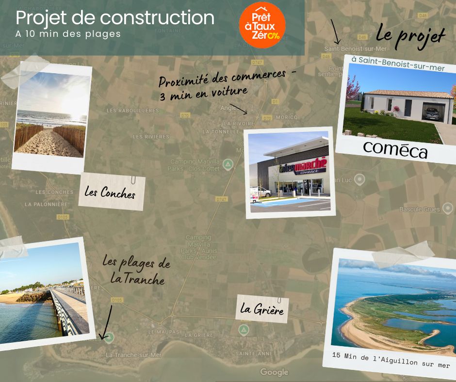 terrain de 657m2 à SAINT-BENOIST-SUR-MER