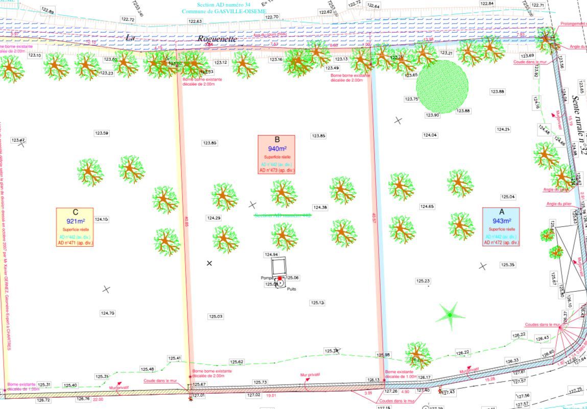terrain à vendre en vente à GASVILLE-OISEME (28300)