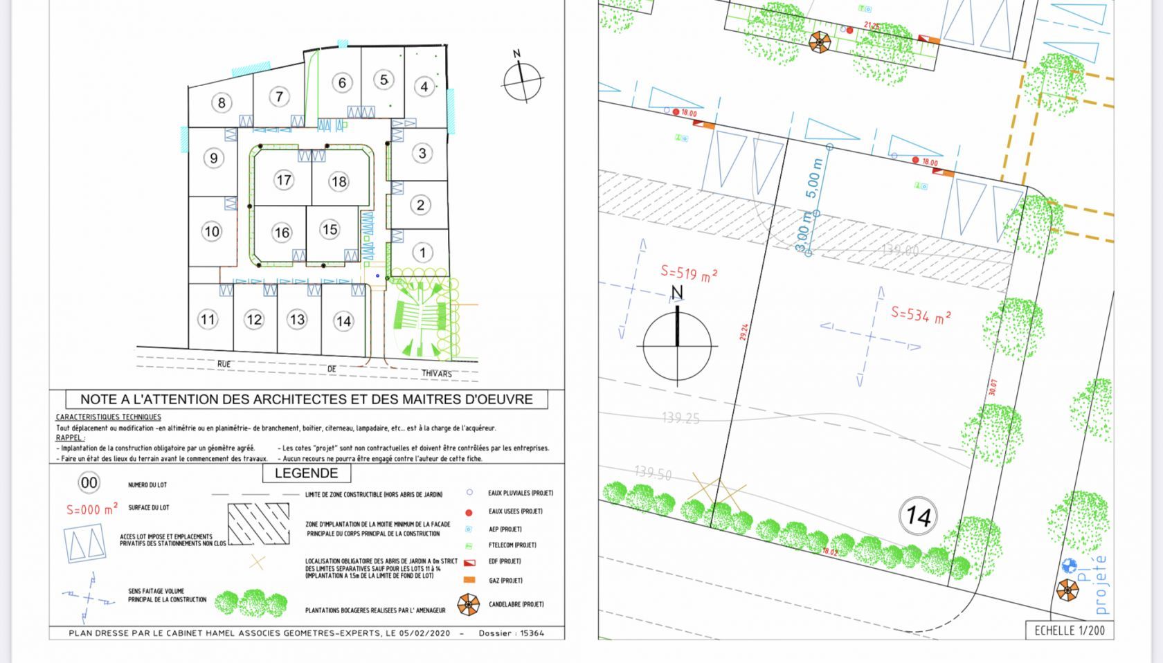 Superbe terrain à construire de 534m2 disponible à CHARTRES