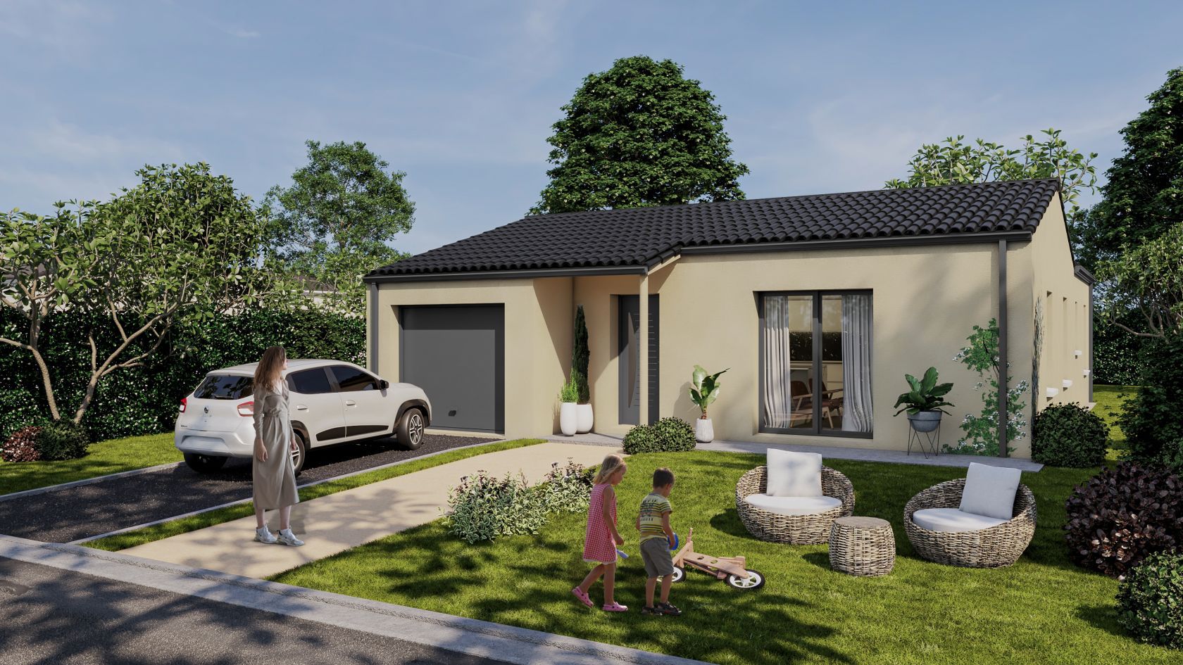 Jolie maison à construire de 85.85m2 à LOUDUN (86200)