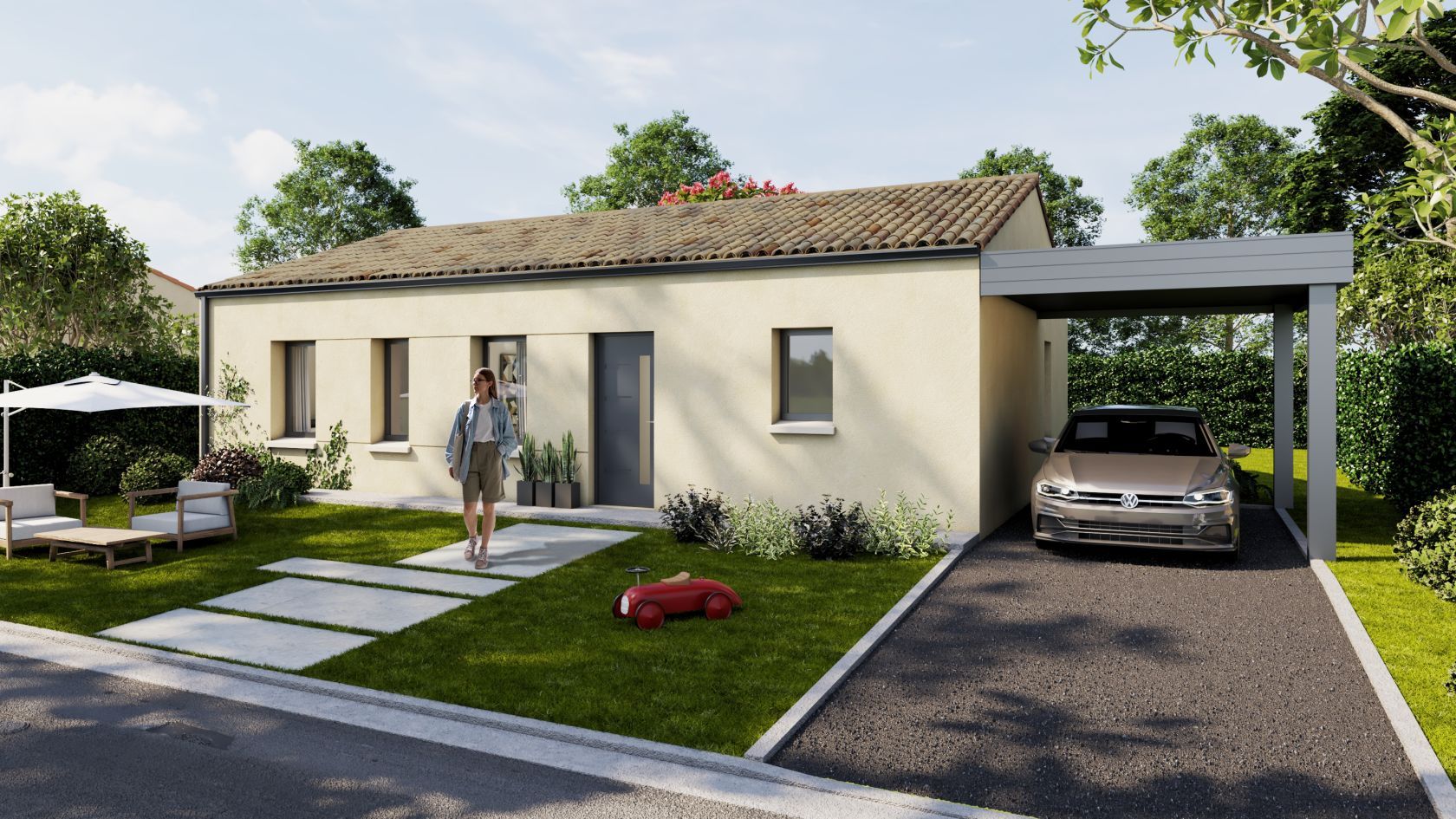 Ravissante maison individuelle de 89m2 disponible à OULMES (85420)