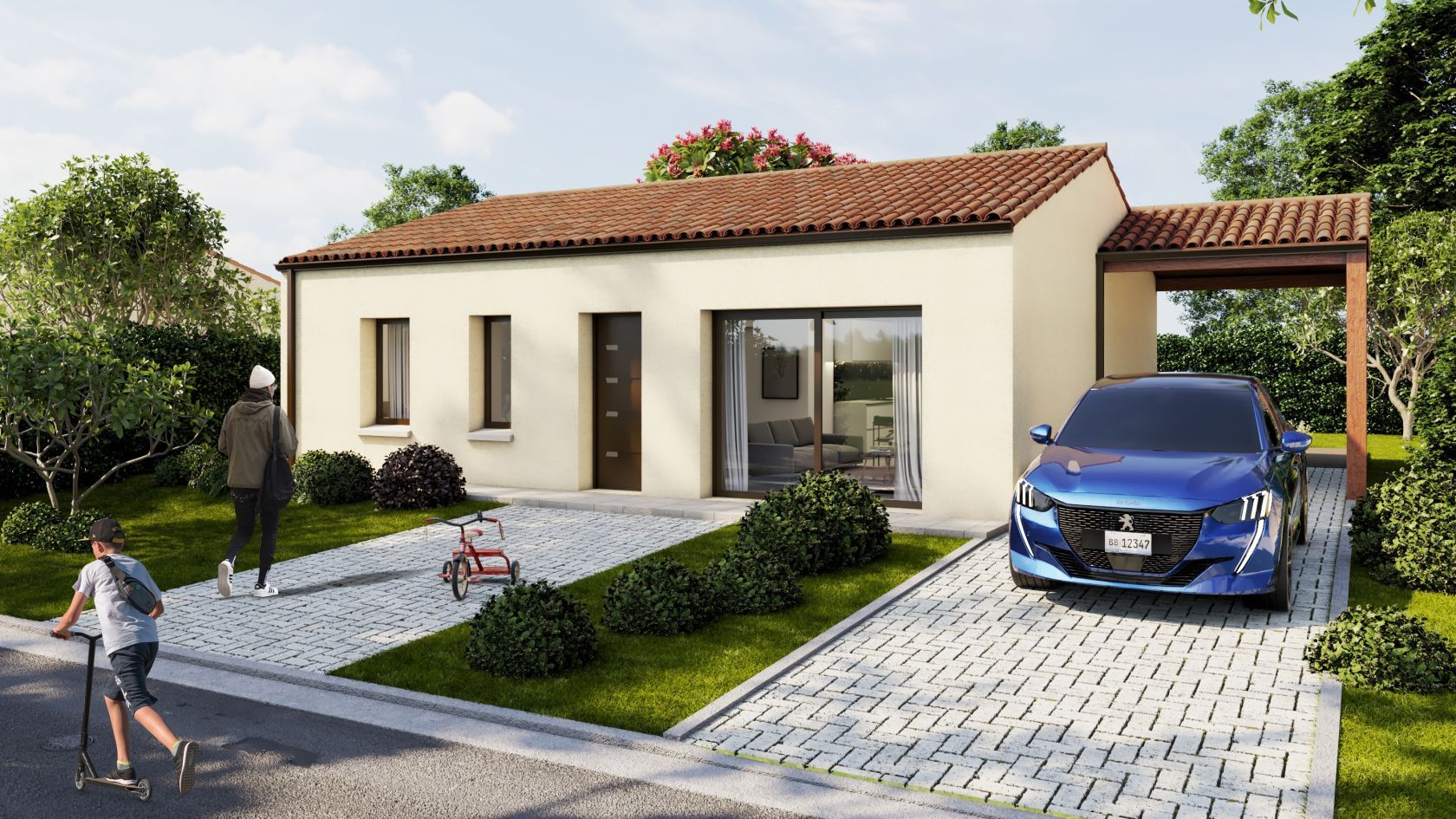 Jolie maison à construire à LA CHATAIGNERAIE (85120)