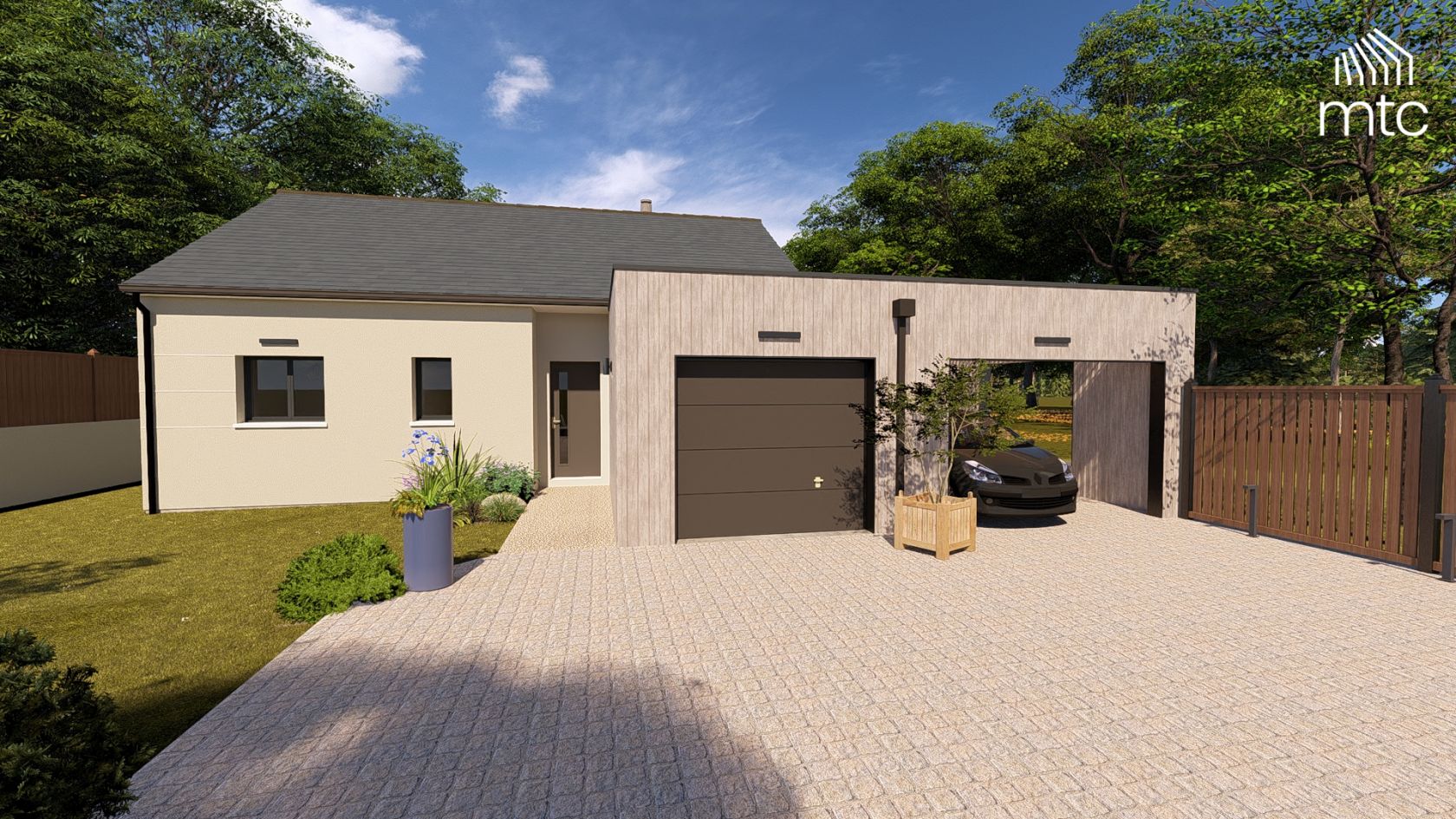 Jolie maison à construire de 103.61m2 disponible à POUILLE-LES-COTEAUX