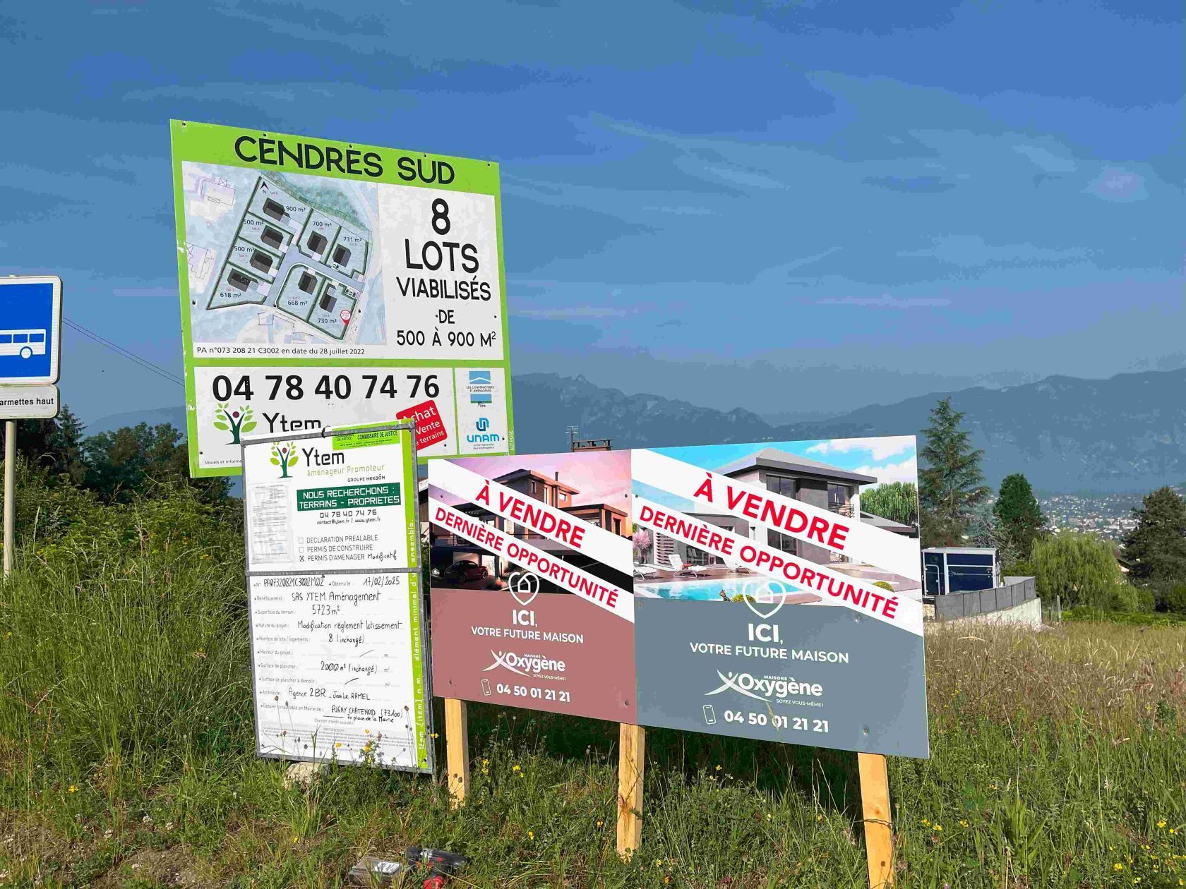 terrain constructible de 668m2 à PUGNY-CHATENOD (73100)