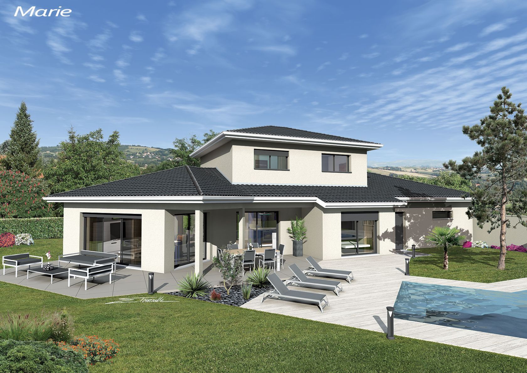 Belle maison à construire de 141.84m2 disponible à BOYEUX-SAINT-JEROME