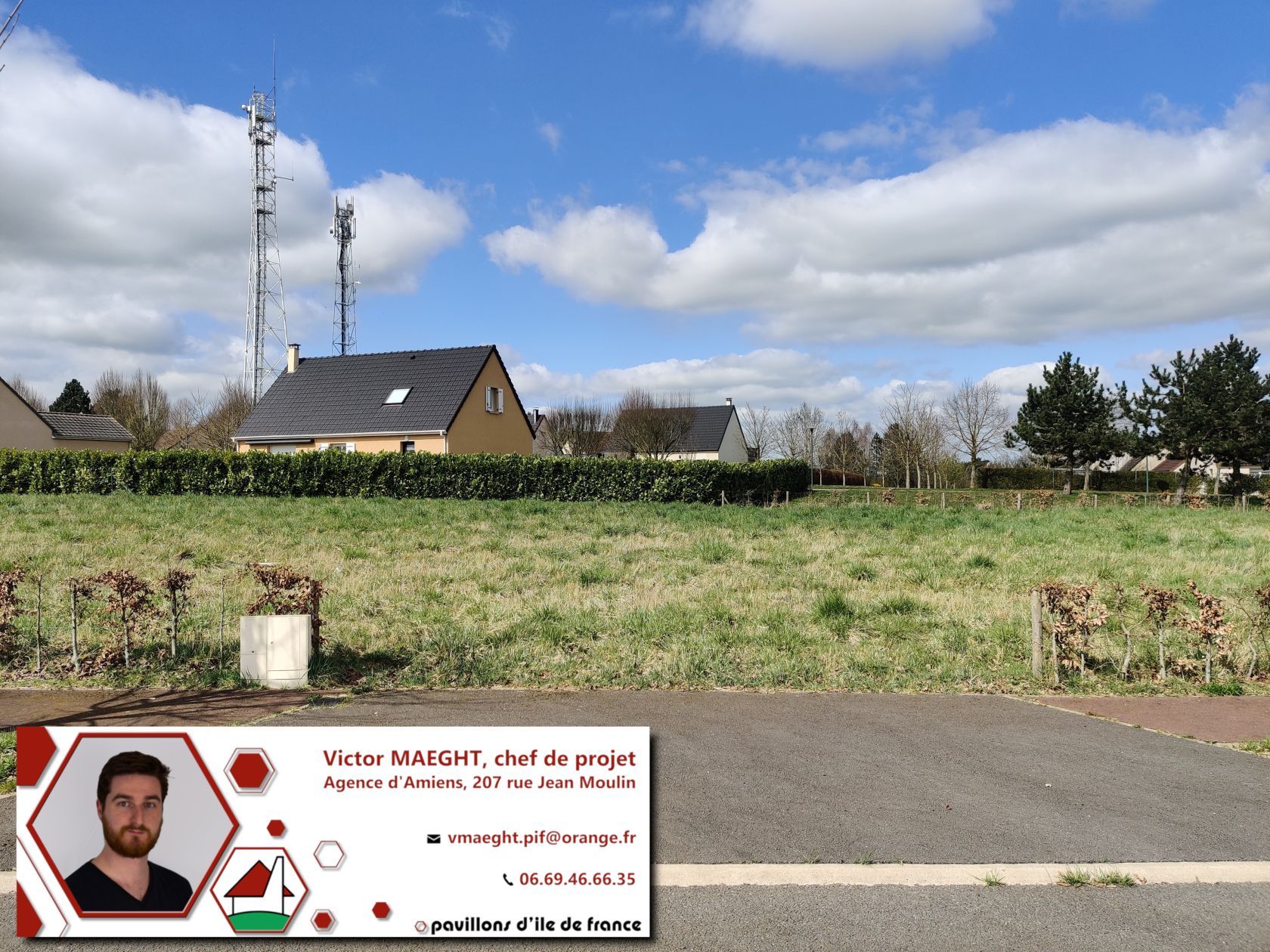 Charmant terrain à construire viabilisé de 387m2 en vente à POIX-DE-PICARDIE