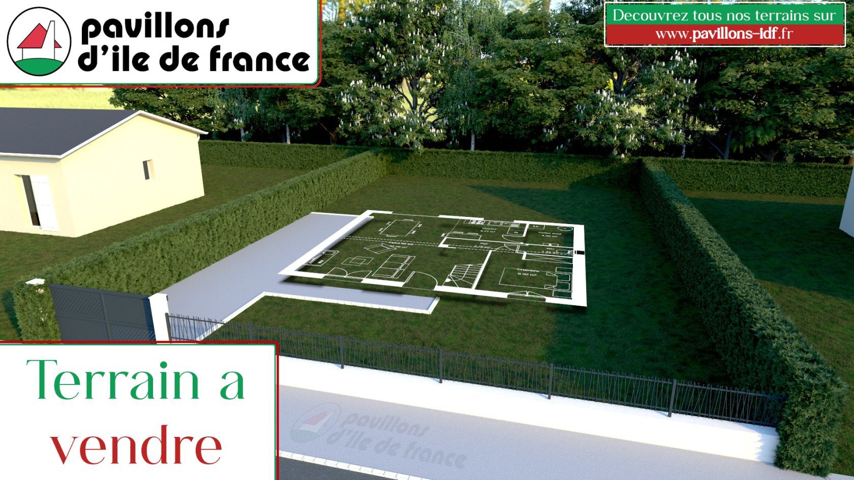 Superbe terrain constructible viabilisé de 2075m2 en vente à DOULLENS