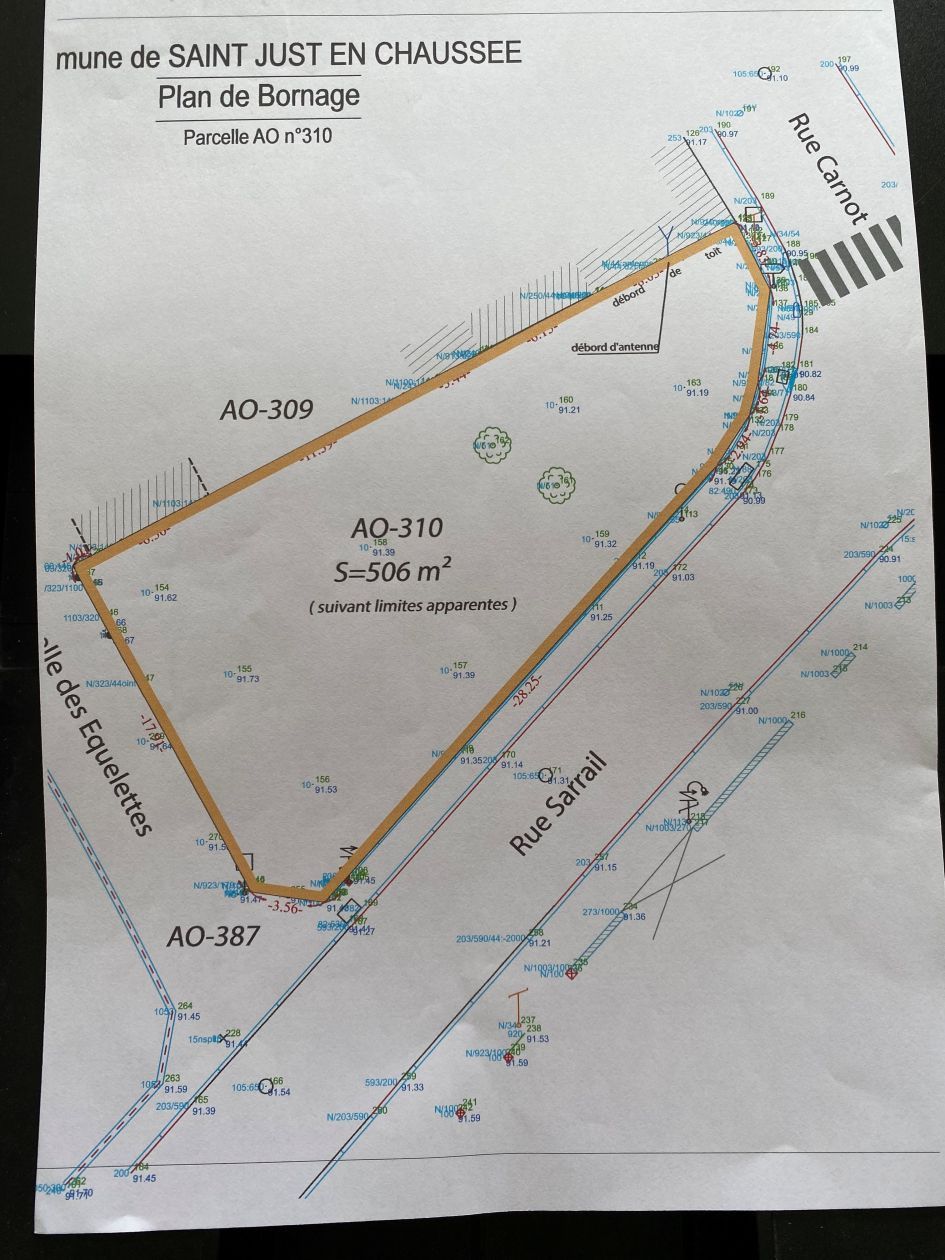 terrain constructible viabilisé disponible à SAINT-JUST-EN-CHAUSSEE (60130)