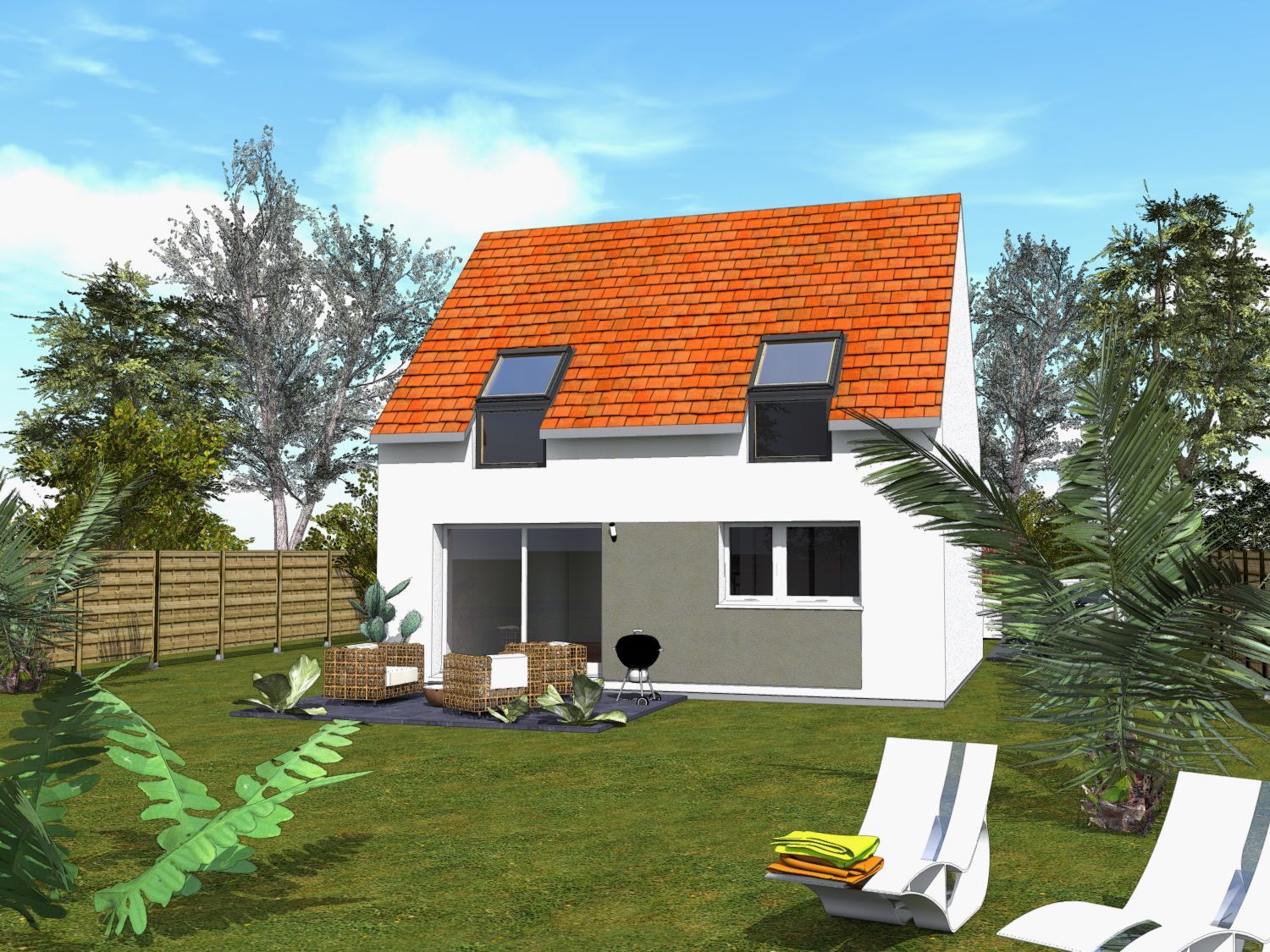 Beau terrain viabilisé de 870m2 en vente à DAMPLEUX (02600)