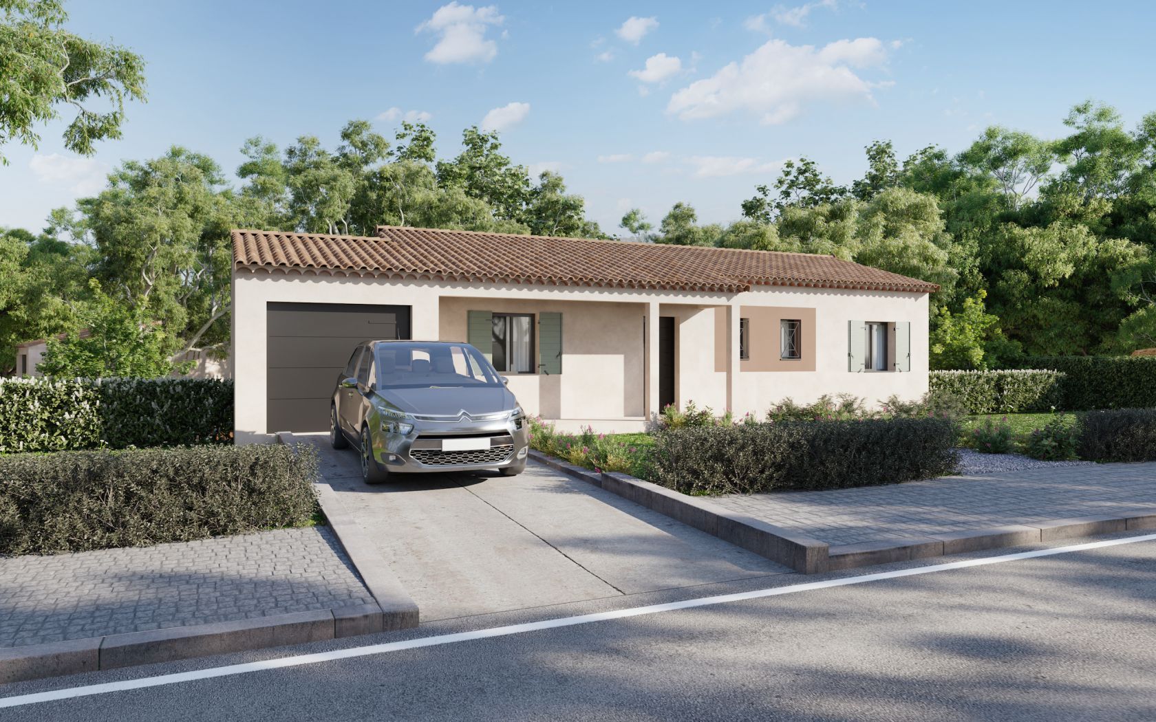 Agréable maison à construire de 85m2 en vente à FORCALQUEIRET