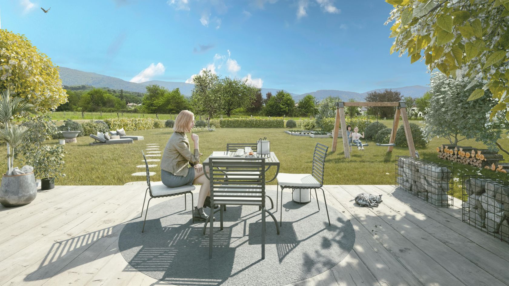 terrain à construire viabilisé de 438m2 en vente à CHAUX (90330)