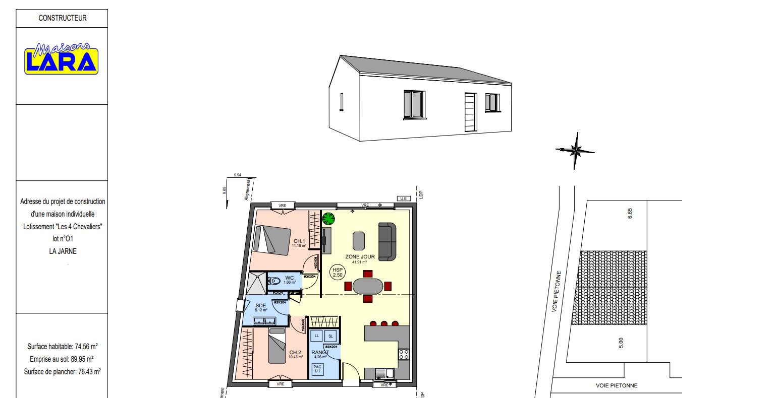 maison individuelle disponible à LA JARNE