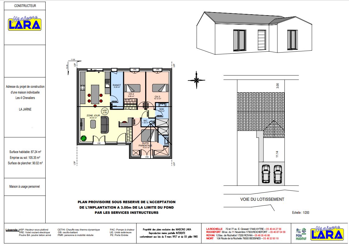 maison à vendre de 87m2 en vente à LA JARNE