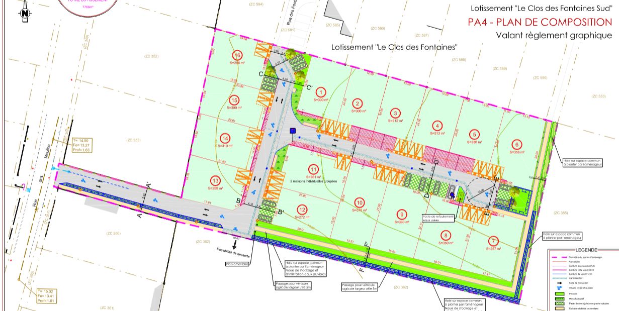 terrain à construire viabilisé de 300m2 disponible à ANDILLY