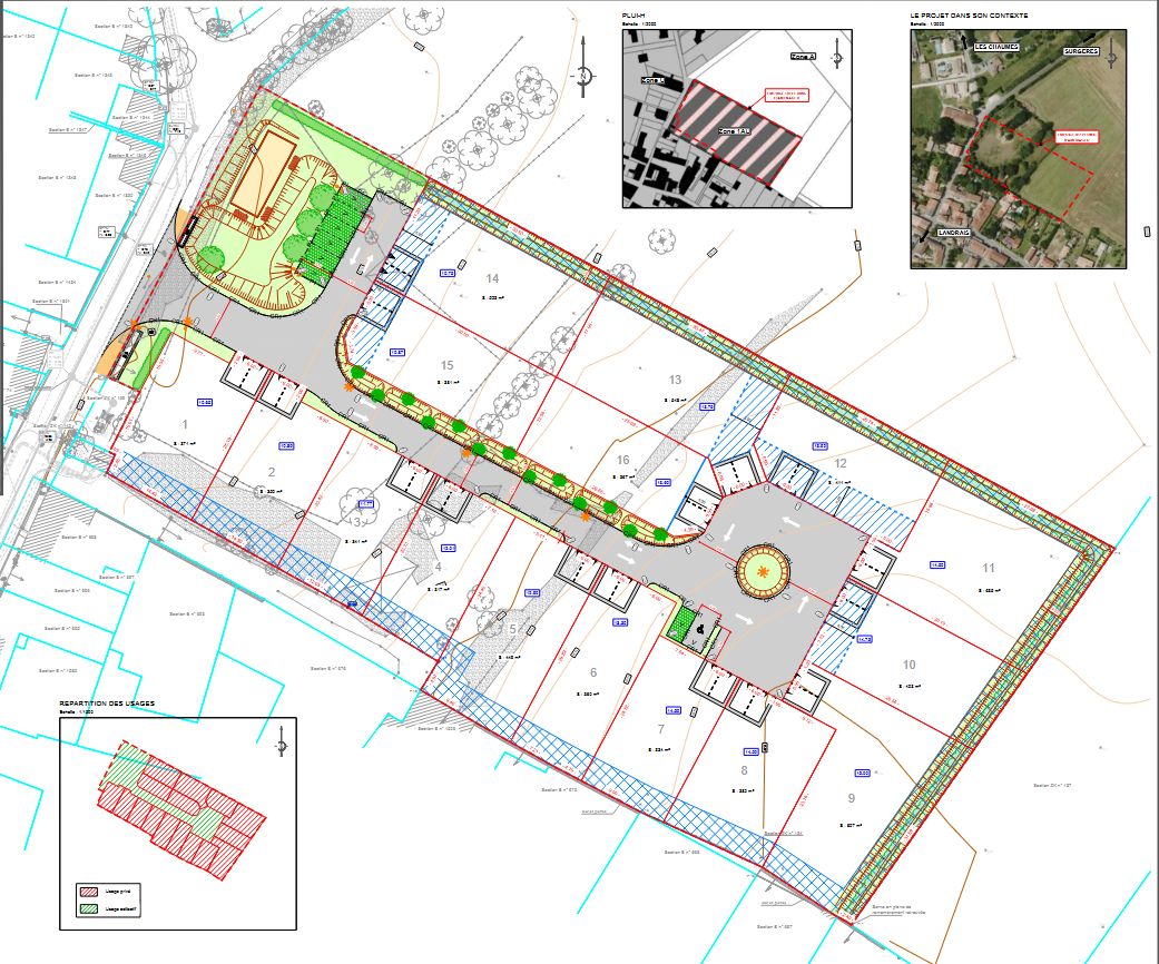terrain constructible de 317m2 en vente à LANDRAIS (17290)