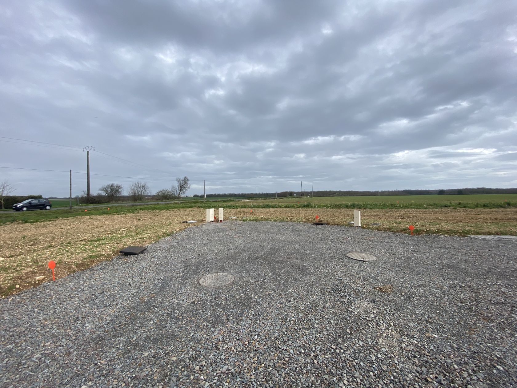 terrain constructible viabilisé de 408m2 à BOURGNEUF (17220)