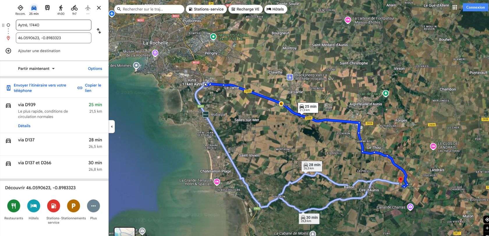 Capture trajet ardilleres LR