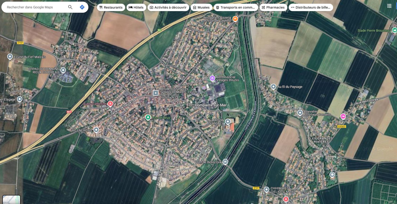 Capture maps dompierre zac de la gare tranche 3
