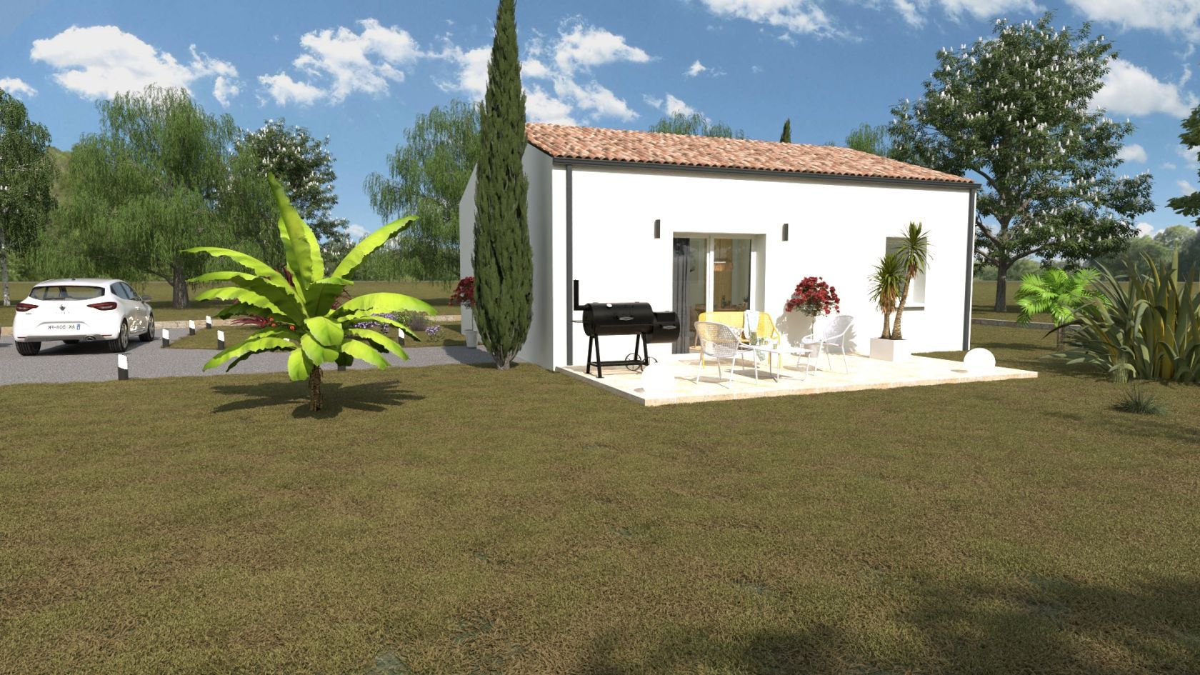 Beau terrain à construire viabilisé de 391m2 à FLEAC (16730)