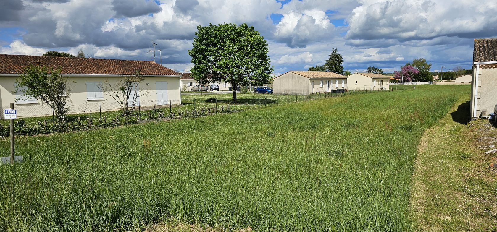 terrain à batir de 1290m2 disponible à VINDELLE (16430)