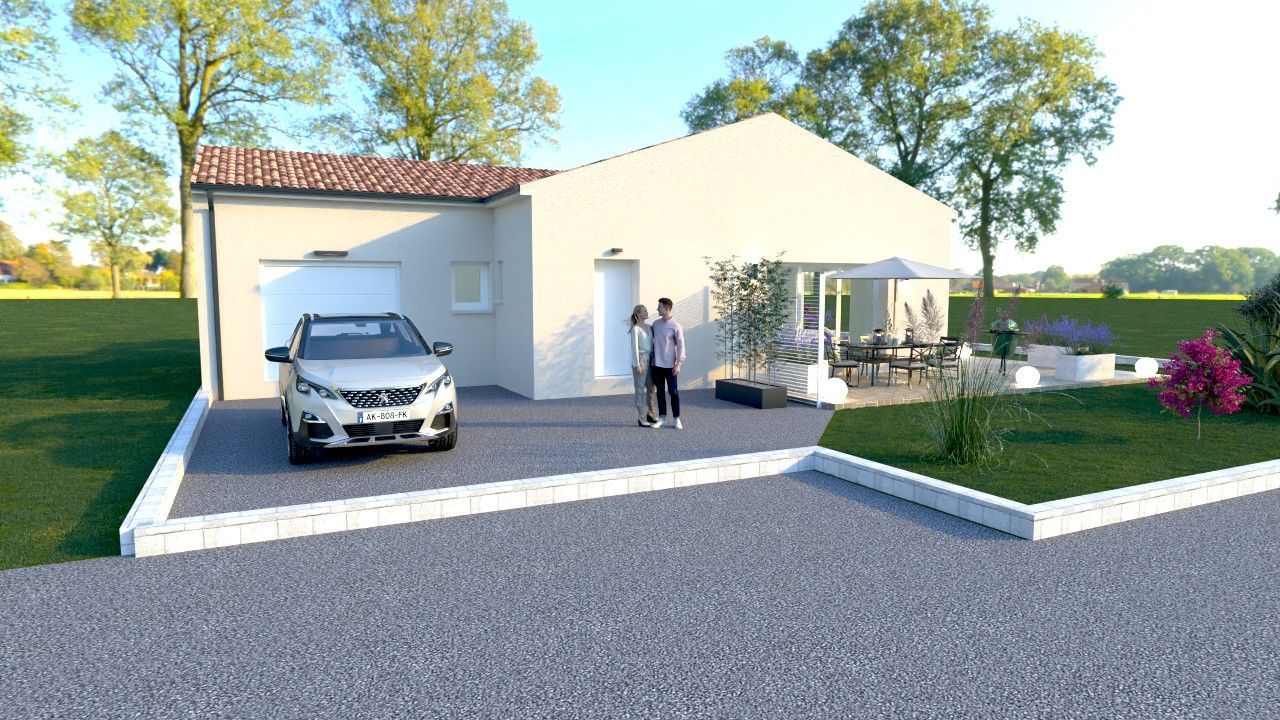 Agréable terrain constructible viabilisé de 579m2 disponible à ROULLET-SAINT-ESTEPHE